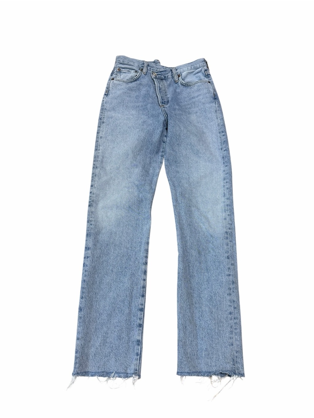 AGOLDE Criss Cross Straight Jeans in Dimension | Light Wash | Size 25